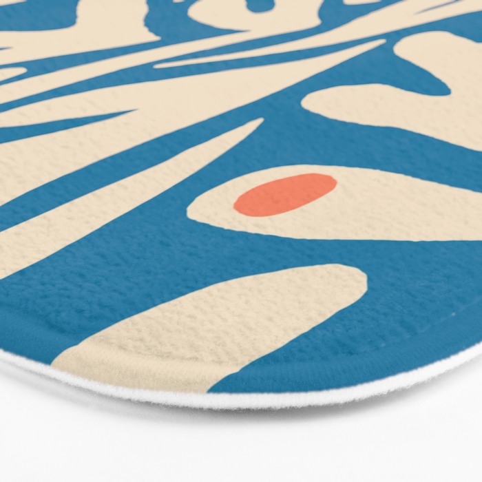 Henri Matisse Abstract Tropical Cut Out Pattern Bath Mat Gallery Image 3