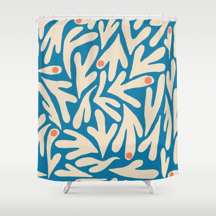 Henri Matisse Abstract Tropical Cut Out Pattern Shower Curtain Gallery Image 1