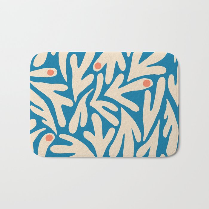 Henri Matisse Abstract Tropical Cut Out Pattern Bath Mat Gallery Image 1