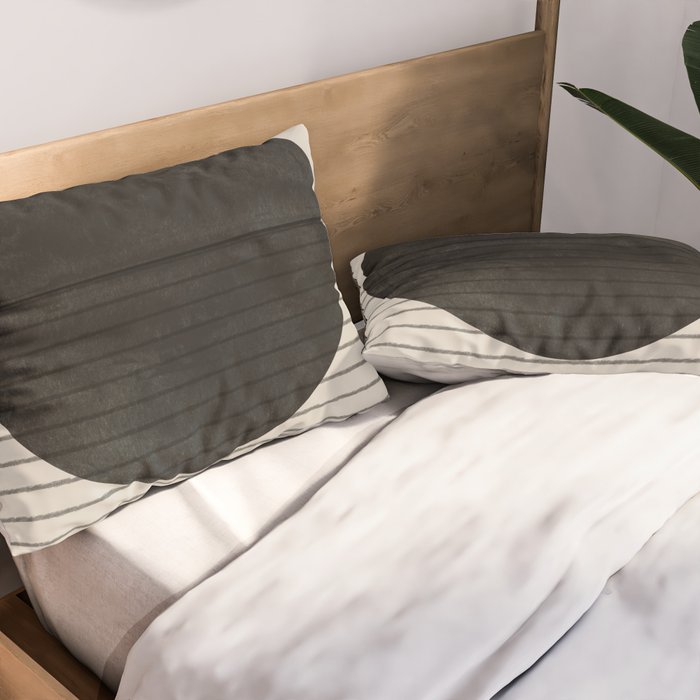 Minimalistic sun and Ocean Pillow Sham Gallery Image 2