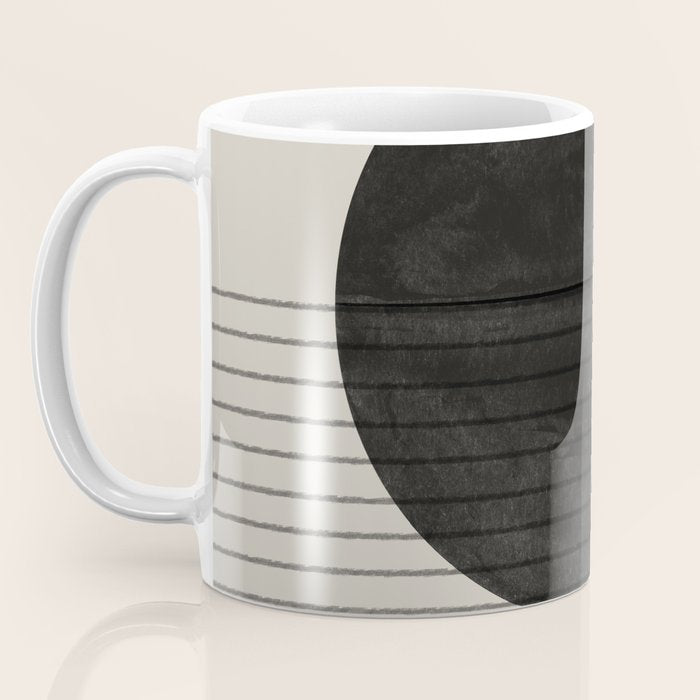 Minimalistic sun and Ocean Coffee Mug Gallery Image 3
