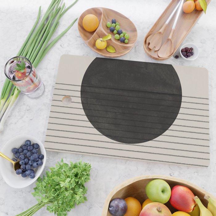 Minimalistic sun and Ocean Cutting Board Gallery Image 2