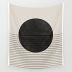 Minimalistic sun and Ocean Wall Tapestry Gallery Image 4
