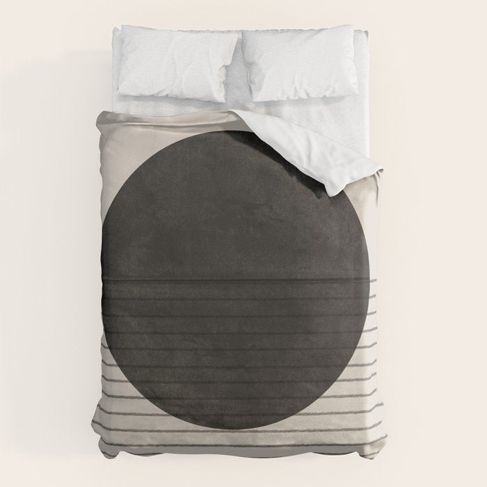 Minimalistic sun and Ocean Duvet Cover Gallery Image 1