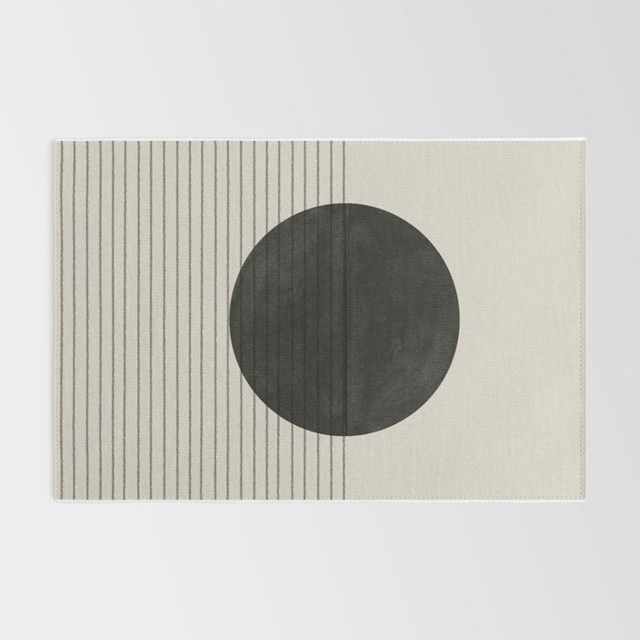 Minimalistic sun and Ocean Rug Gallery Image 2