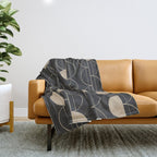 Lines in Motion 6 Throw Blanket Gallery Image 1