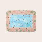 Peachy Palms Bath Mat Gallery Image 1