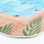 Peachy Palms Bath Mat Gallery Image 3