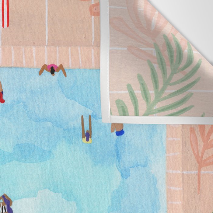 Peachy Palms Wall Tapestry Gallery Image 3
