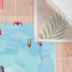 Peachy Palms Wall Tapestry Gallery Image 3