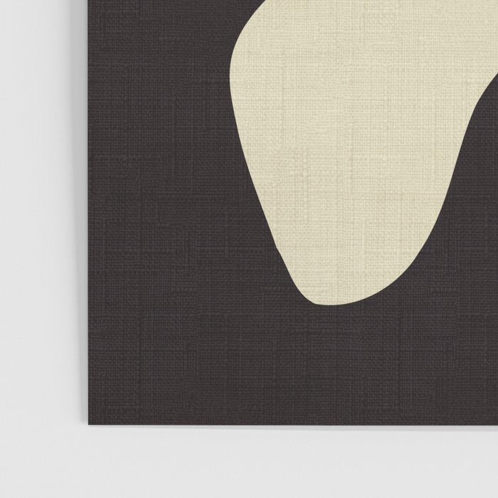 matisse leaf black and sand-white Poster Gallery Image 3