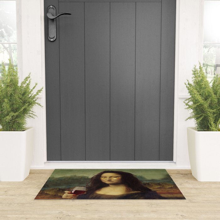 Drunk Lisa Welcome Mat Gallery Image 3