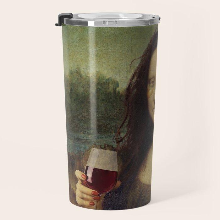 Drunk Lisa Travel Mug Gallery Image 3