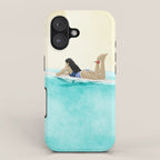 Wait for your perfect wave C iPhone Case Gallery Image 1