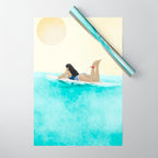 Wait for your perfect wave C Wrapping Paper Gallery Image 1
