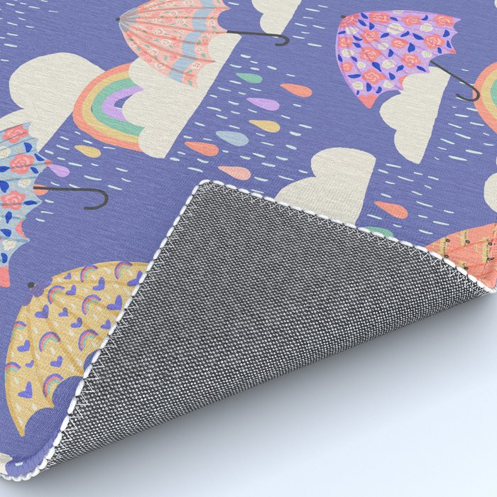 Spring Rain with Umbrellas Rug Gallery Image 4