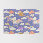 Spring Rain with Umbrellas Rug Gallery Image 2