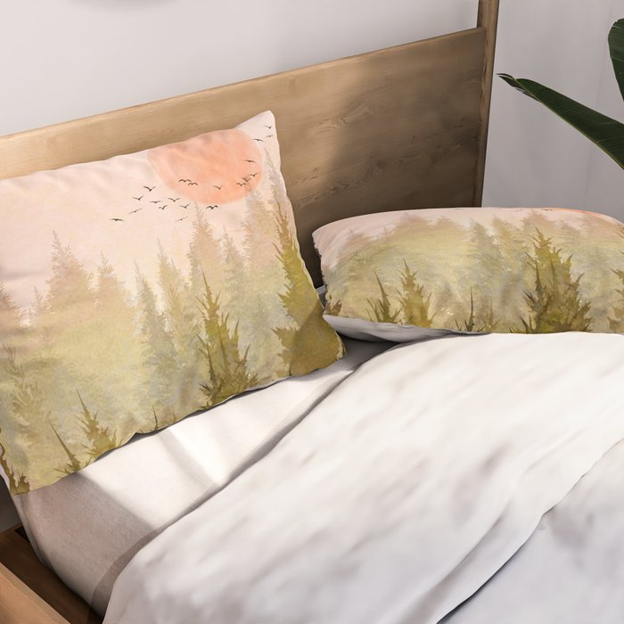 Hill Morning Pillow Sham Gallery Image 2