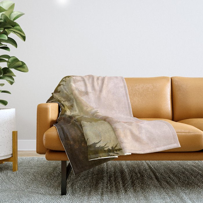 Hill Morning Throw Blanket Gallery Image 1