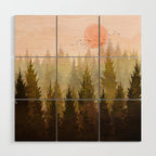 Hill Morning Wood Wall Art Gallery Image 1