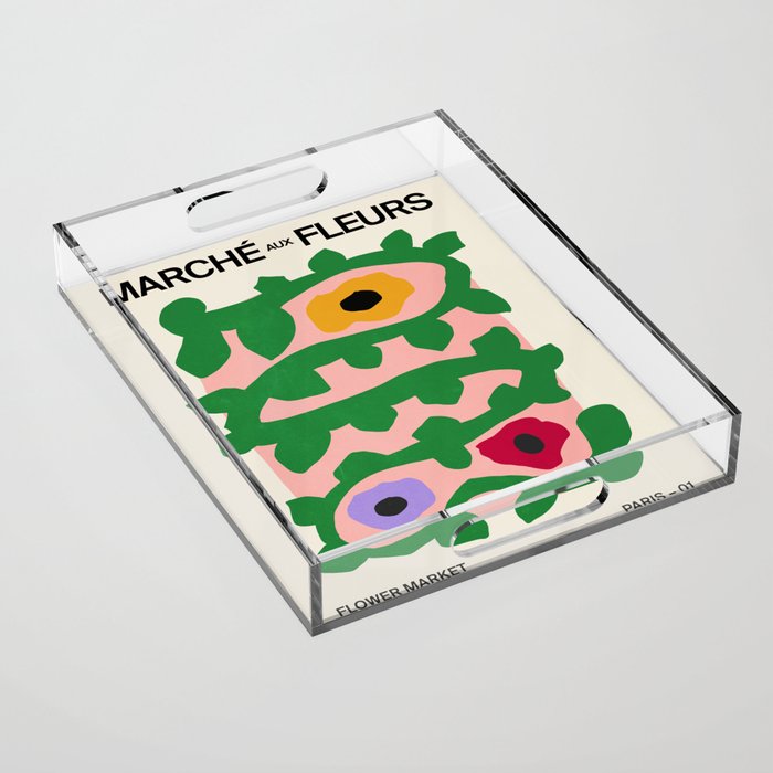 Flower Market I: Paris | Matisse Edition Acrylic Tray Gallery Image 1