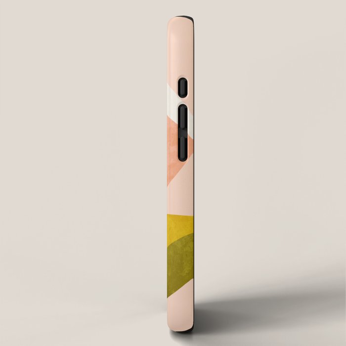 retro midcentury flower pink iPhone Case Gallery Image 2