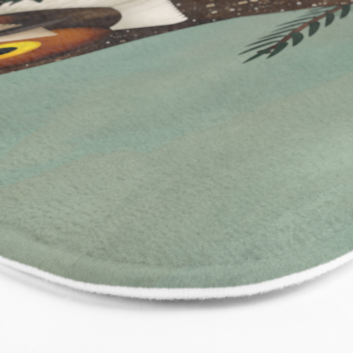 Horned Owl in the Pines Bath Mat Gallery Image 3