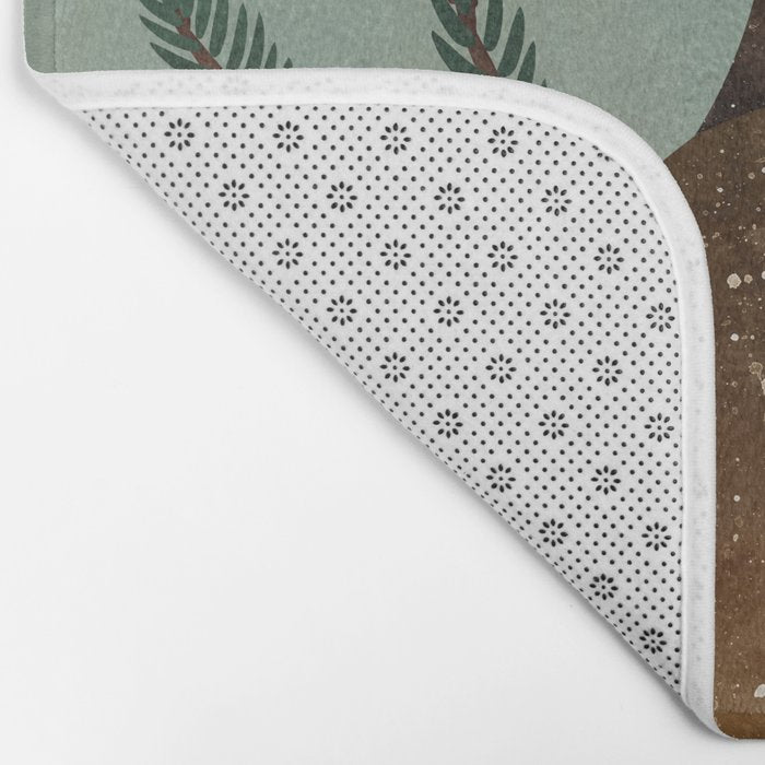 Horned Owl in the Pines Bath Mat Gallery Image 2