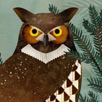 Horned Owl in the Pines Coffee Mug Gallery Image 2
