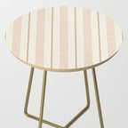 ivy stripes - cream, rust and terracotta Side Table Gallery Image 2