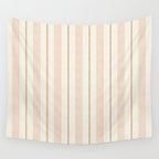 ivy stripes - cream, rust and terracotta Wall Tapestry Gallery Image 4