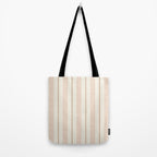 ivy stripes - cream, rust and terracotta Tote Bag Gallery Image 2