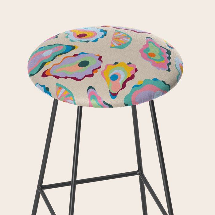 Abstract Oysters and Lemon  Stool Gallery Image 2