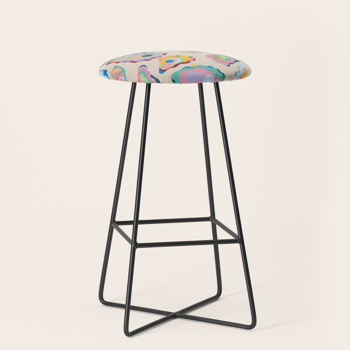 Abstract Oysters and Lemon  Stool Gallery Image 1
