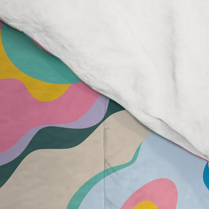 Abstract Oysters and Lemon  Comforter Gallery Image 4