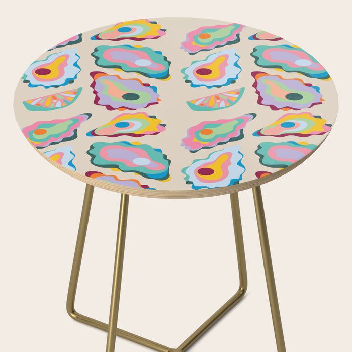 Abstract Oysters and Lemon  Side Table Gallery Image 2