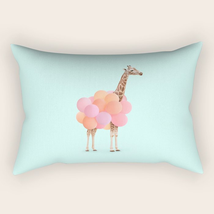 GIRAFFE PARTY Rectangular Pillow Gallery Image 1