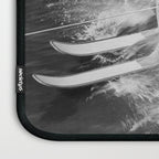WaterSkiing Witches, Halloween, Black and White Vintage Art Laptop Sleeve Gallery Image 3