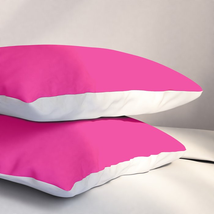Neon Hot Pink Pillow Sham Gallery Image 3