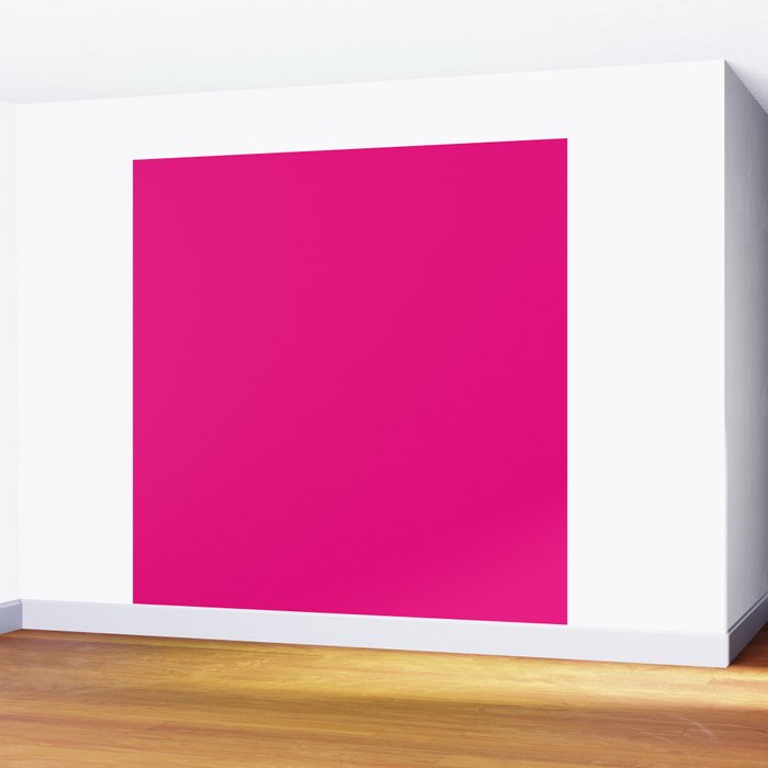 Neon Hot Pink Wall Mural Gallery Image 2