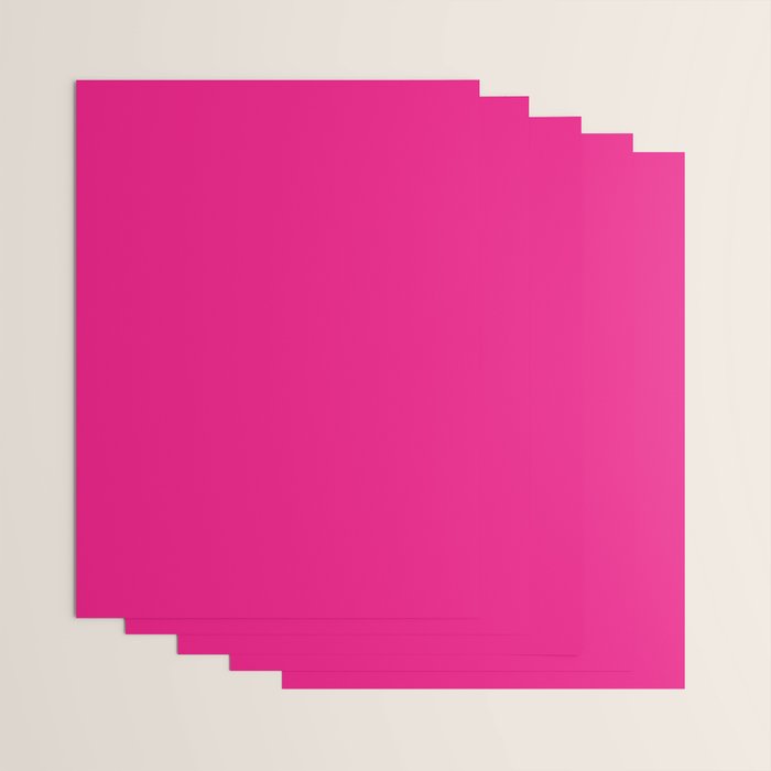 Neon Hot Pink Wrapping Paper Gallery Image 3