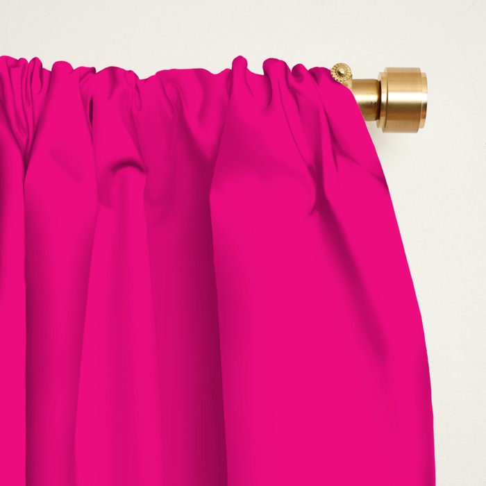 Neon Hot Pink Window Curtain Gallery Image 2