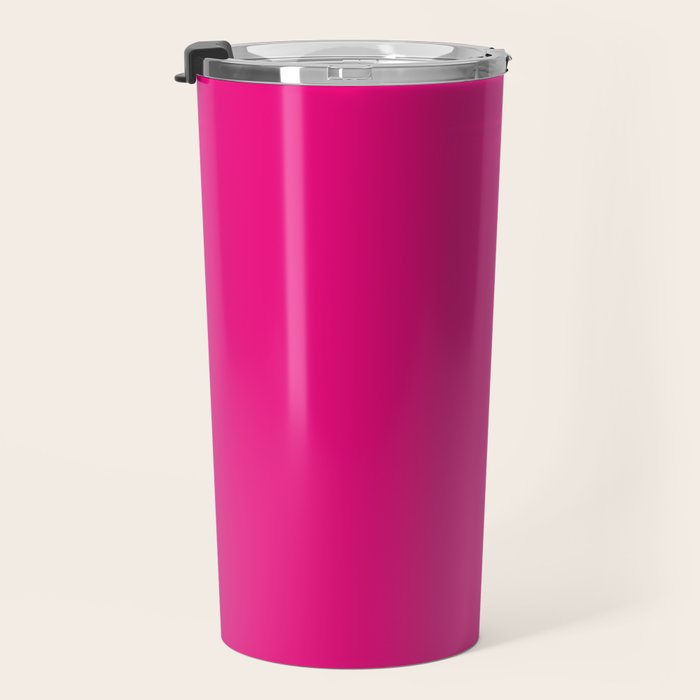 Neon Hot Pink Travel Mug Gallery Image 3