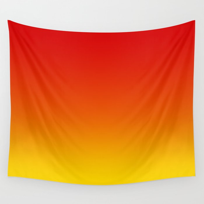 Red Orange and Gold Gradient Wall Tapestry Gallery Image 4