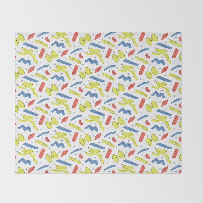 Pasta in Primary Colors  Throw Blanket Gallery Image 2