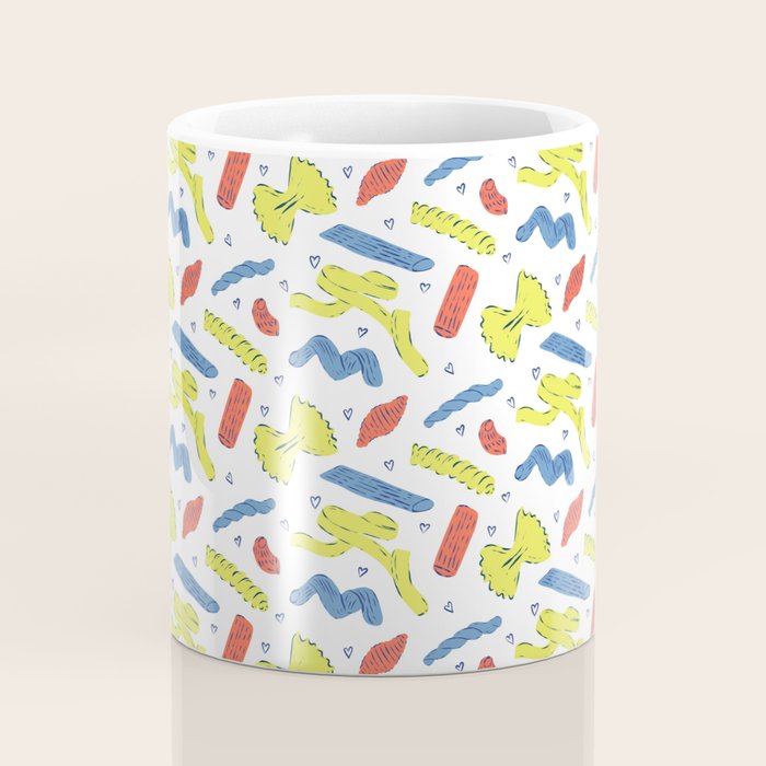 Pasta in Primary Colors  Coffee Mug Gallery Image 4