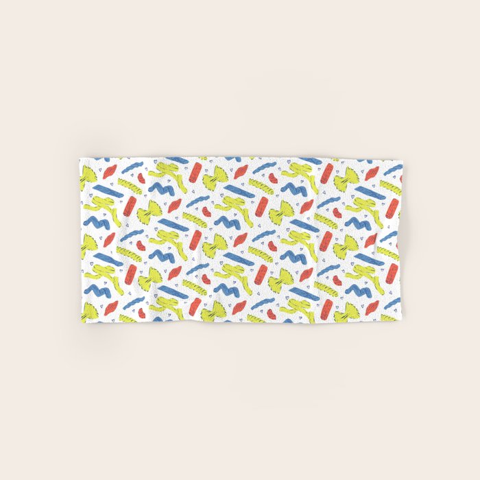 Pasta in Primary Colors  Bath Towel Gallery Image 1