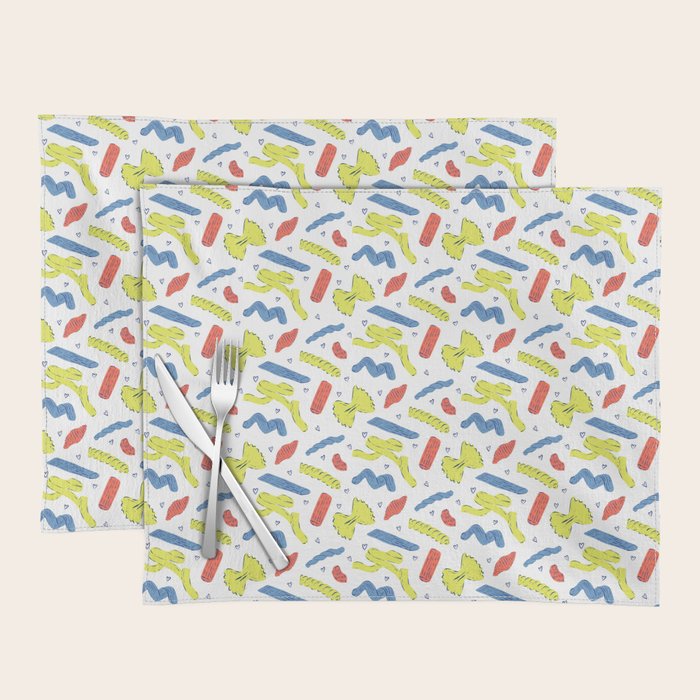Pasta in Primary Colors  Placemat Gallery Image 1