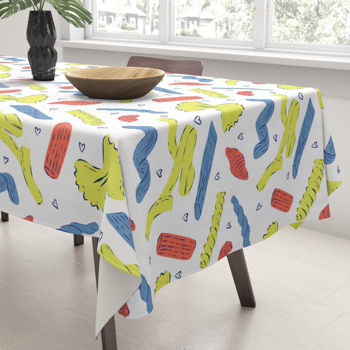 Pasta in Primary Colors  Tablecloth Gallery Image 3