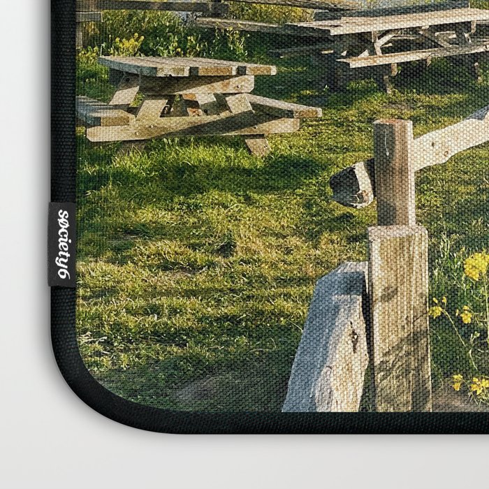 Coastal California Sunset With Wildflowers Laptop Sleeve Gallery Image 3